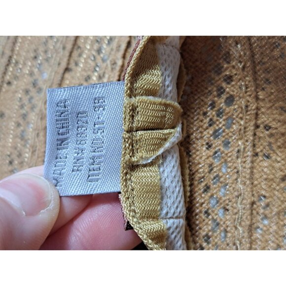 C.C. Exclusive Women's Crochet Hat Packable Tan Cotton One Size Summer Travel - Picture 5 of 8